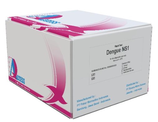 Quality Access Dengue NS1 Test Cassette AKD - isi 25